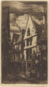 La Rue des Toiles, a Bourges da Charles Meryon