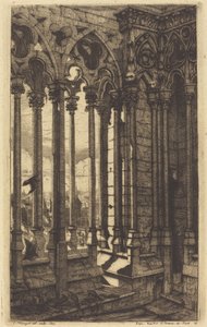 La galleria di Notre-Dame, Parigi da Charles Meryon