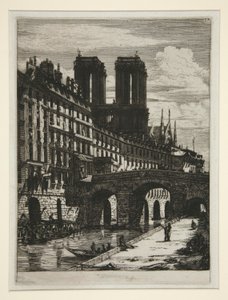 Il Piccolo Ponte, Parigi da Charles Meryon