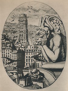 Le Stryge 8th State 6 34 x 5 18 Inches, 1853, 1927 da Charles Meryon