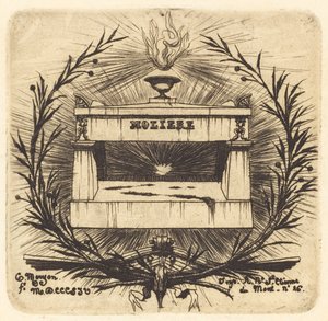 La tomba di Molière, al Père-Lachaise, Parigi