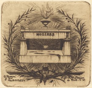 La tomba di Molière, al Père-Lachaise, Parigi