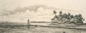 Oceania, isolotti a Uvea da Charles Meryon