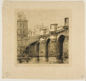 Pont-Neuf, Parigi da Charles Meryon