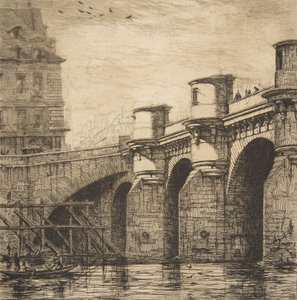 Pont-Neuf, Parigi, 1853 da Charles Meryon