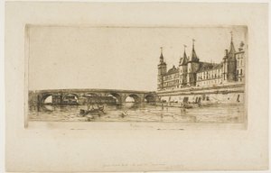 Pont-au-Change, Parigi da Charles Meryon