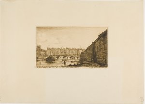 Pont-au-Change, Parigi, circa 1784 da Charles Meryon