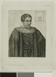 Ritratto di Jean Besly, Storico da Charles Meryon