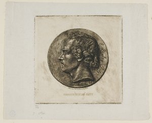 Ritratto del poeta Evariste Boulay-Paty da Charles Meryon
