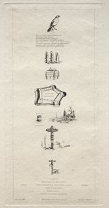 Rebus: Beranger non era davvero forte perché non aveva mai avuto la chiave dei campi, 1863 da Charles Meryon
