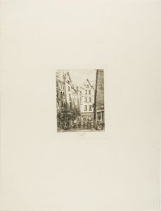 Rue Pirouette aux Halles, Parigi da Charles Meryon