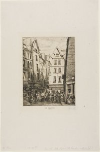Rue Pirouette aux Halles, Parigi da Charles Meryon