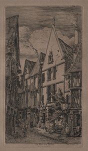 Rue des Toilés, Bourges da Charles Meryon