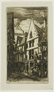 Rue des Toiles, Bourges da Charles Meryon