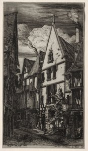 Rue des Toiles, Bourges da Charles Meryon