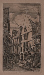 Rue des Toilés, Bourges da Charles Meryon