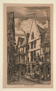 Rue des toiles, Bourges da Charles Meryon