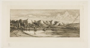 Pesca con la sciabica al largo di Collier