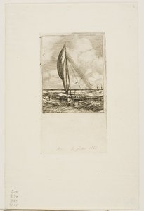 Proa a vela rapida, Arcipelago di Mulgrave, Oceania da Charles Meryon