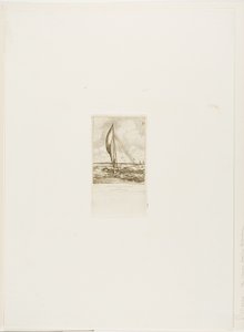 Proa a vela rapida, Arcipelago di Mulgrave, Oceania da Charles Meryon
