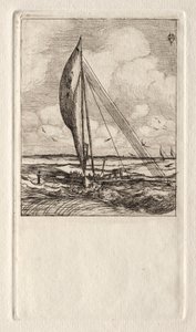 Proa a vela veloce, Arcipelago di Mulgrave, Oceania, 1866