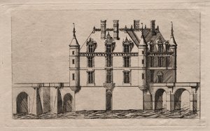 Il castello di Chenonceau da Charles Meryon