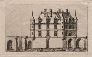 Il castello di Chenonceau da Charles Meryon