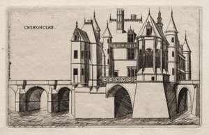 Il castello di Chenonceau, 1856