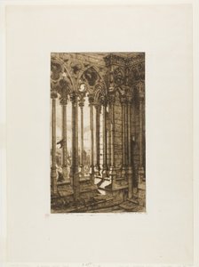 La galleria di Notre-Dame, Parigi da Charles Meryon