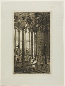 La galleria di Notre-Dame, Parigi da Charles Meryon