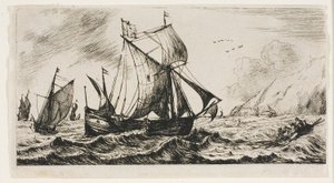 La Galliot di Jean de Vyl di Rotterdam da Charles Meryon