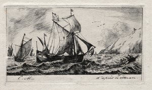 La Galliot di Jean de Vyl di Rotterdam da Charles Meryon