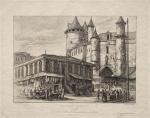 Il Grand Châtelet, Parigi, circa 1780 da Charles Meryon