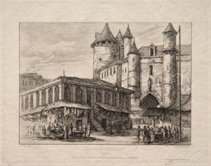 Il Grand Châtelet, Parigi, circa 1780 da Charles Meryon