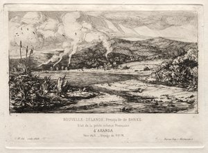 La Piccola Colonia Francese ad Akaroa, 1845 da Charles Meryon