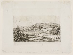 La piccola colonia francese ad Akaroa, 1845 da Charles Meryon