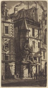 Tourelle de la Rue de la Tixeranderie, Parigi da Charles Meryon