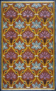 Copertina interna con disegno floreale
