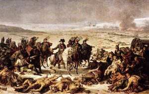 Napoleone sul campo di battaglia di Eylau, 9 febbraio 1807
