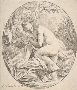Diana al bagno da Charles Michel Ange Challe