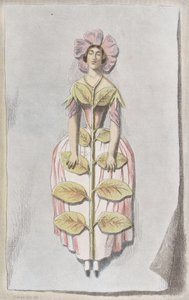 Pervenche Desséchée, da Les Fleurs Animées, 1847 da Charles Michel Geoffroy