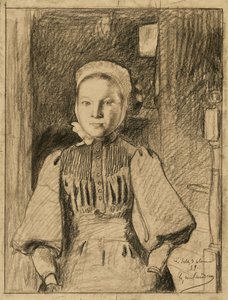 Una giovane contadina della Vandea da Charles Milcendeau