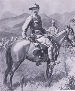 Brigadiere Generale Lumer, da Dopo Pretoria: La guerra di guerriglia pubblicata da Harmsworth Bros Limited, 1901 da Charles Mills Sheldon