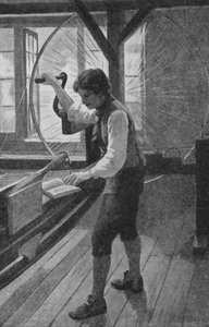 David Livingstone iniziò la sua vita lavorativa al telaio da Charles Mills after Sheldon