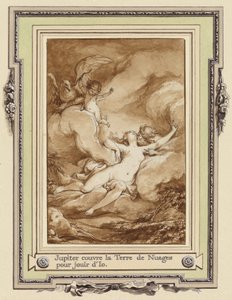 Giove copre la Terra di nuvole per godere di Io da Charles Monnet