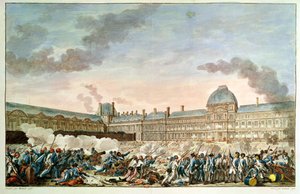 Il 10 agosto 1792, inciso da Isidore Stanislas Helman (1743-1809) 1792-93 da Charles Monnet