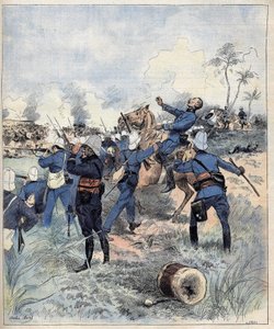 Comandante Faurax morto nella battaglia di Dogba il 19 settembre 1892 in Dahomey (ora Benin) dopo l