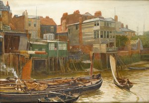 Il Tamigi a Cold Harbour, Blackwall, 1896
