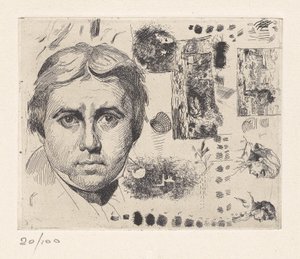 [Ritratto di Jean Auguste Dominique Ingres] da Charles Nègre
