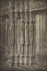Cattedrale di Chartres. Porta destra del Portale Reale, lato ovest